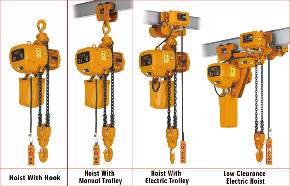 Trabajos de construcción HSY tipo 1 tonelada 3 toneladas 380V 220V 60HZ 6m grúa polipasto de cadena eléctrico