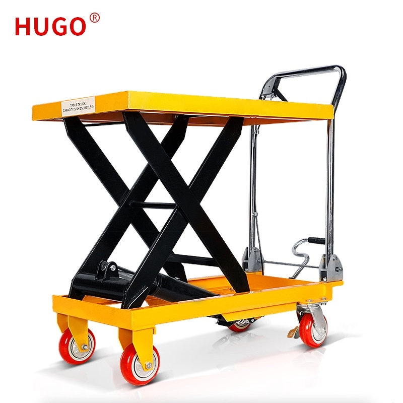 Mesa elevadora de tijera hidráulica manual